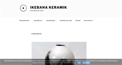 Desktop Screenshot of ikebanakeramik.de